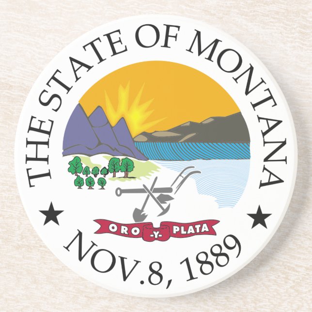 Montana sign coaster (Front)