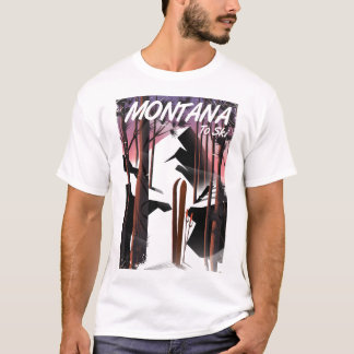 Montana Ski vintage travel poster T-Shirt