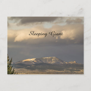 Montana Sleeping Giant in Sunlight Postcard