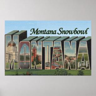 Montana Snowbowl, Montana Poster