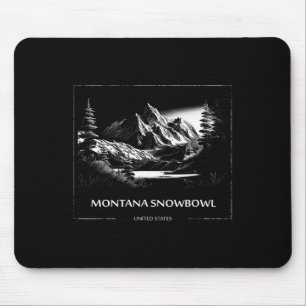 Montana Snowbowl United States Ski Skiing Skier Mouse Mat