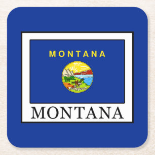 Montana Square Paper Coaster