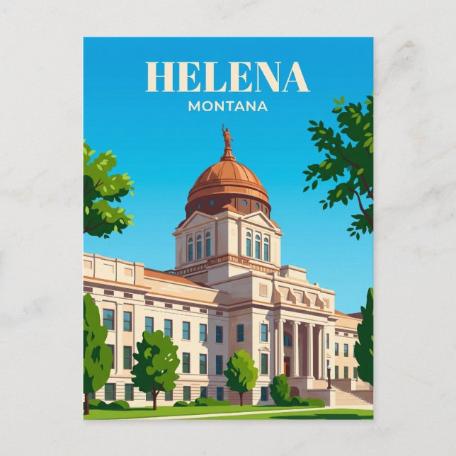 Montana State Capitol USA Postcard (Front)