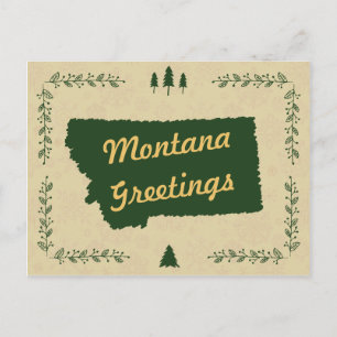 Montana State Christmas Holiday Greetings