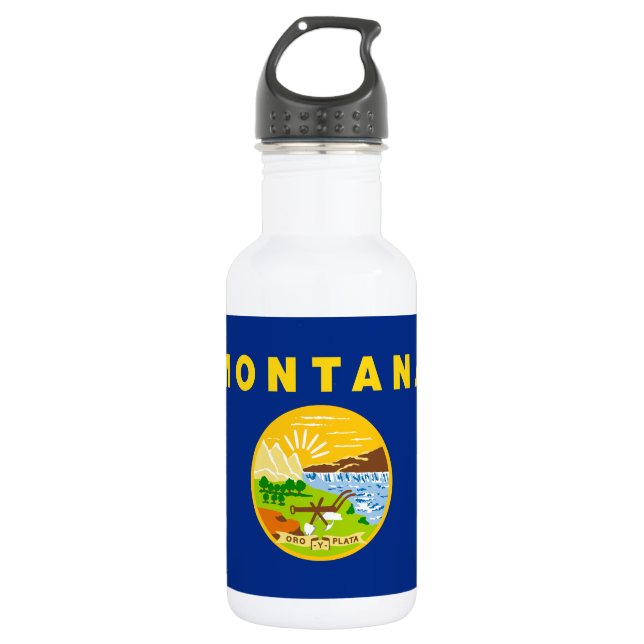 Montana State Flag 532 Ml Water Bottle (Front)