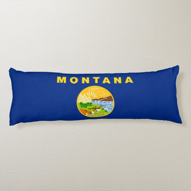 Montana State Flag Body Cushion (Back)
