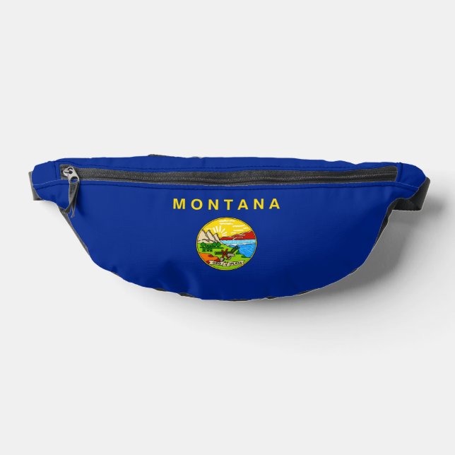 Montana State Flag Design Bum Bags (Lay Down)