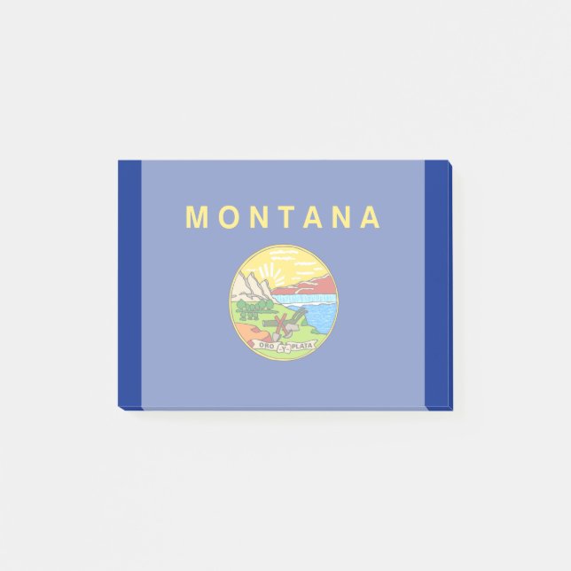 Montana State Flag Design Post-it Notes (Front)
