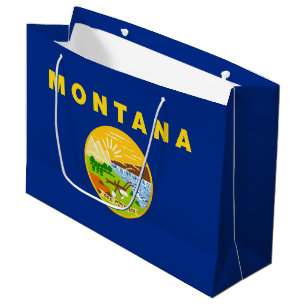 Montana State Flag Large Gift Bag