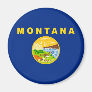 Montana State Flag Magnet