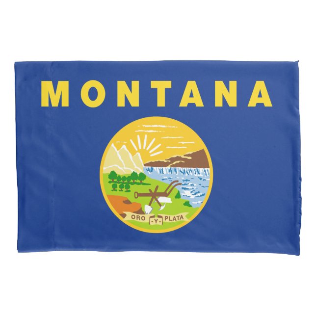 Montana State Flag Pillowcase (Front)
