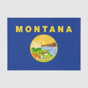 Montana State Flag Tissue Paper