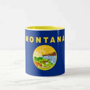 Montana State Flag Two-Tone Coffee Mug