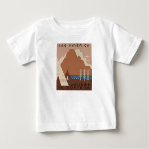 Montana State: Indian Tribes, Mountains, Prairie Baby T-Shirt