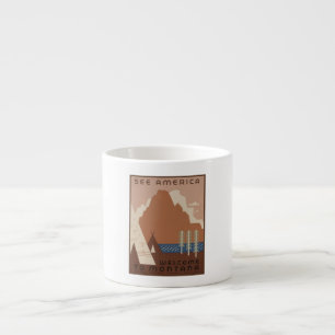 Montana State: Indian Tribes, Mountains, Prairie Espresso Cup