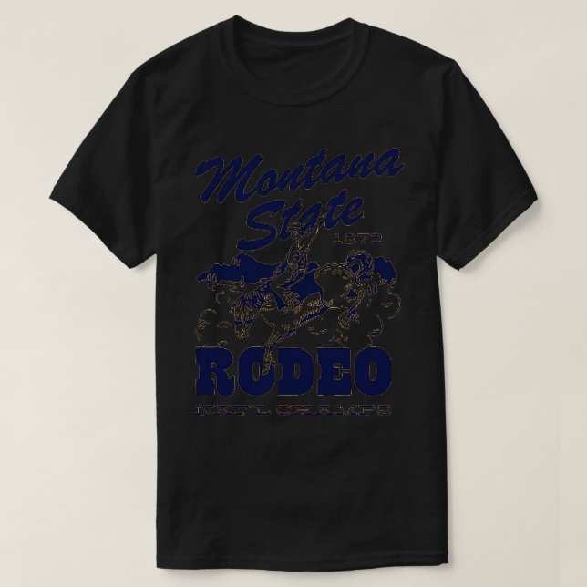 Montana State National Rodeo Champs T-Shirt (Design Front)