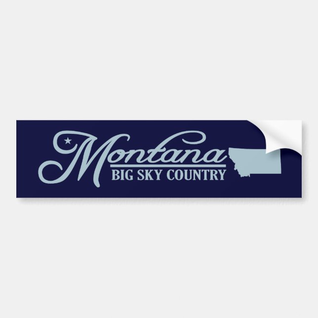 Montana (State of Mine) Bumper Sticker (Front)