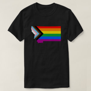 Montana State Pride LGBTQ Progress Pride T-Shirt