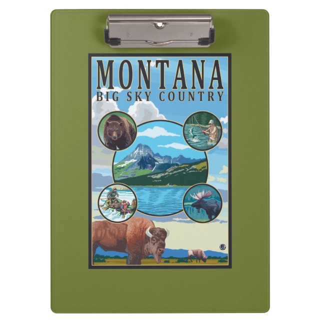 Montana State Scenes Clipboard (Front)