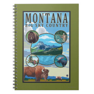 Montana State Scenes Notebook