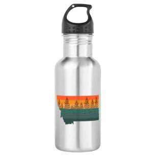 Montana State Tree Silhouette 532 Ml Water Bottle