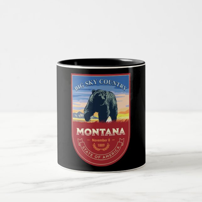 Montana State  Two-Tone Coffee Mug (Center)
