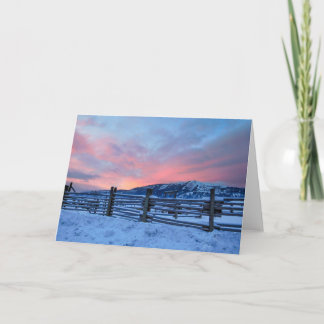 Montana Sunrise Notecard