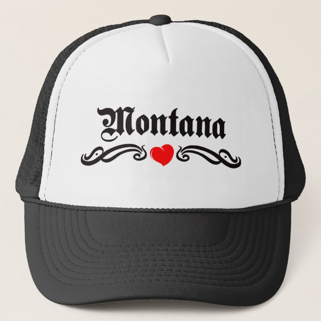 Montana Tattoo Trucker Hat (Front)