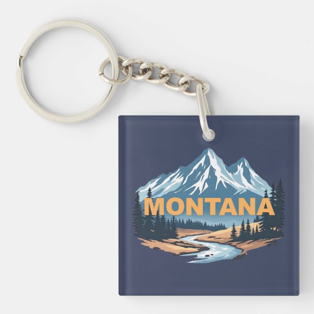 Montana United States of America Key Ring (Front)