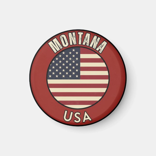Montana United States of America Magnet (Front)
