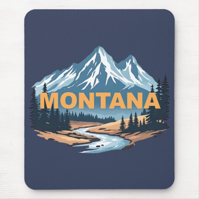 Montana United States of America Mouse Mat (Front)
