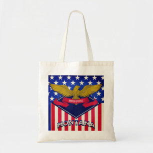 Montana USA Flag Tote Bag