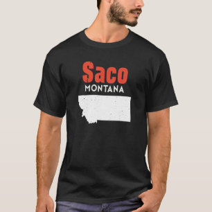 Montana Usa State America Travel Montanan Saco T-Shirt