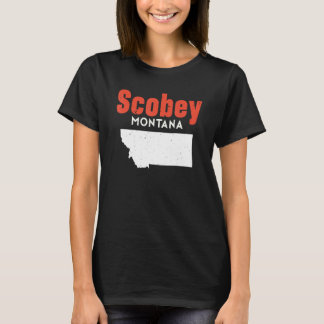 Montana Usa State America Travel Montanan Scobey T-Shirt