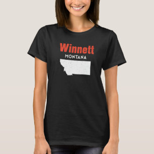 Montana Usa State America Travel Montanan Winnett T-Shirt