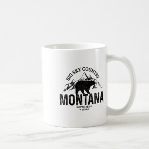 Montana Usa Vintage Grizzly Bear America Souvenir Coffee Mug