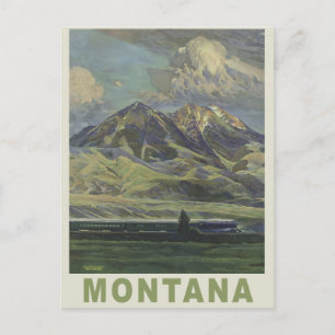Montana USA vintage travel postcard
