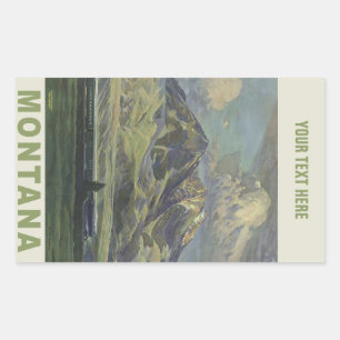 Montana USA Vintage Travel stickers