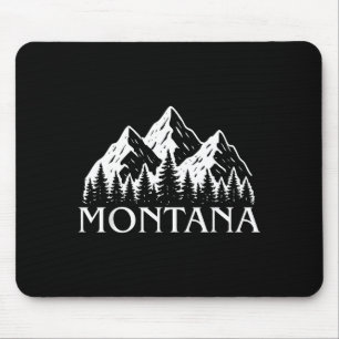 Montana vintage mountain outdoors big sky country mouse mat
