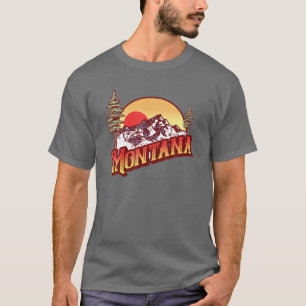 Montana Vintage Mountains Eighties Graphic T-Shirt