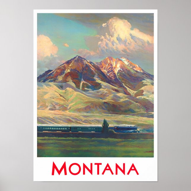 Montana vintage travel poster (Front)