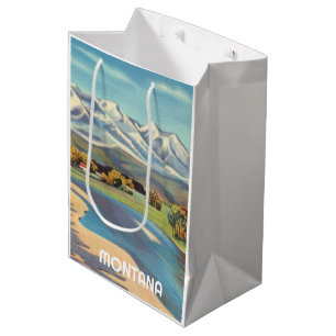 Montana vintage travel style medium gift bag
