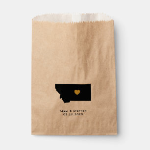 Montana Wedding Favour Treat Sacks, Gift Bags