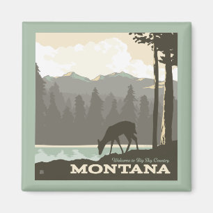Montana   Welcome to Big Sky Country Magnet