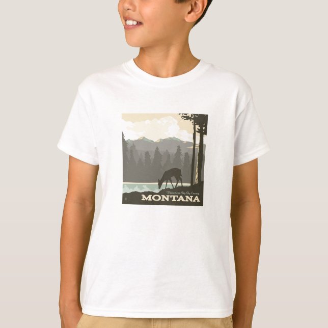 Montana | Welcome to Big Sky Country T-Shirt (Front)