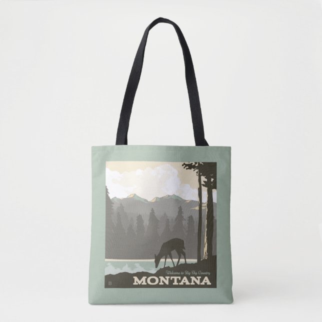 Montana | Welcome to Big Sky Country Tote Bag (Front)