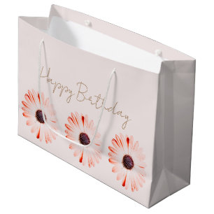 Montana Wildflowers In Pink Large Gift Bag