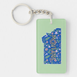 Montana Wildflowers Key Ring