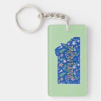 Montana Wildflowers Key Ring