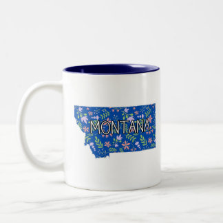 Montana Wildflowers Two-Tone Coffee Mug